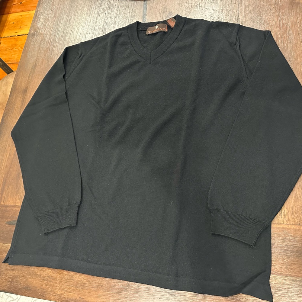 Toscano Black men spring Knitwear